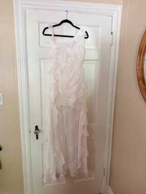 Sonya Moda White High Low Dress